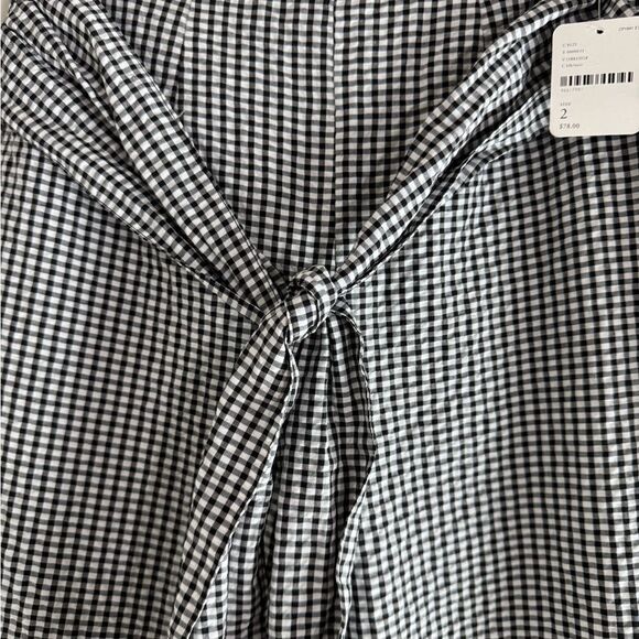 Free People West Side Tie Pant Gingham Size 2 NWT - Picture 3 of 8